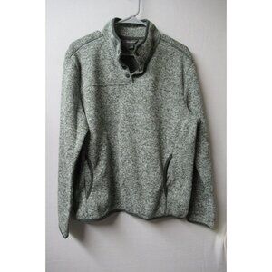 Eddie Bauer Women's Radiator Fleece 3/4 Snap Jacket Grey Heather Size Large